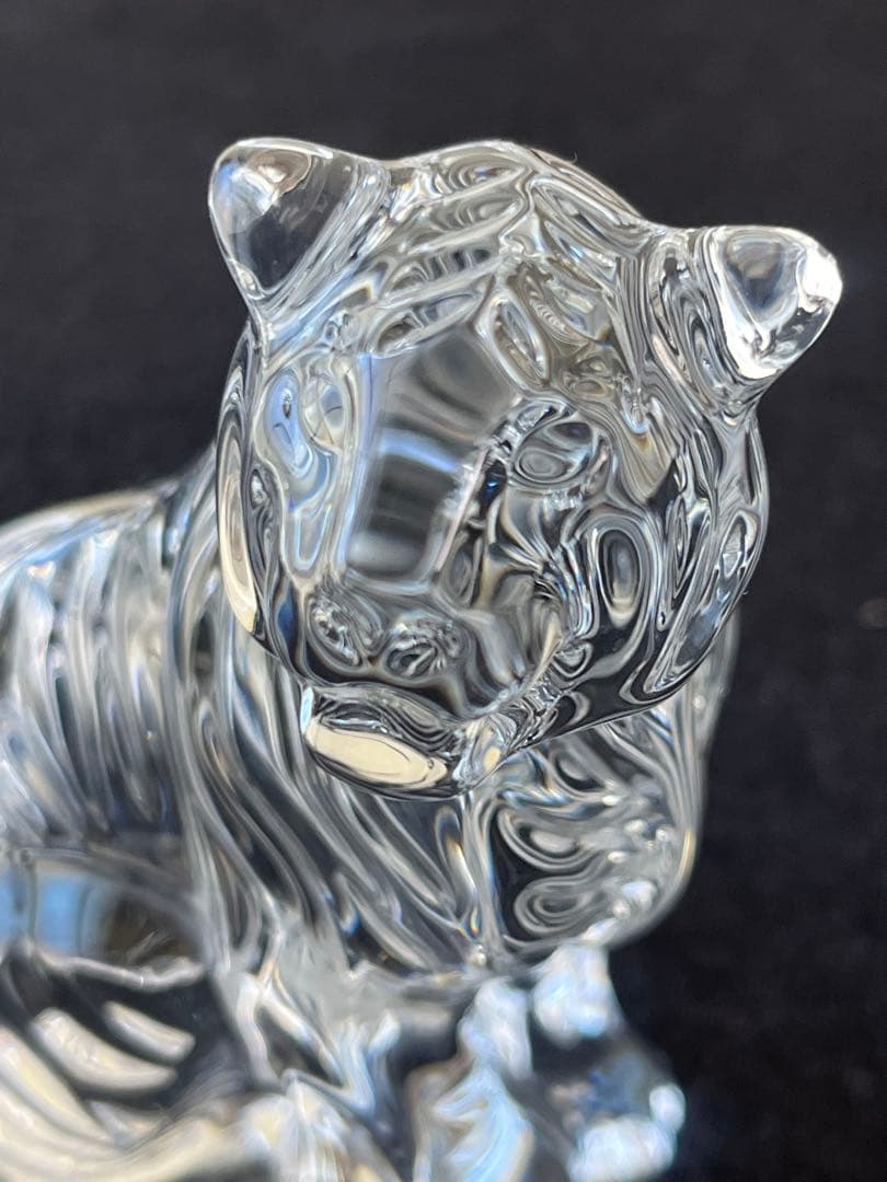 【美品】バカラ　baccarat 干支　虎　置物　ガラス　クリスタル