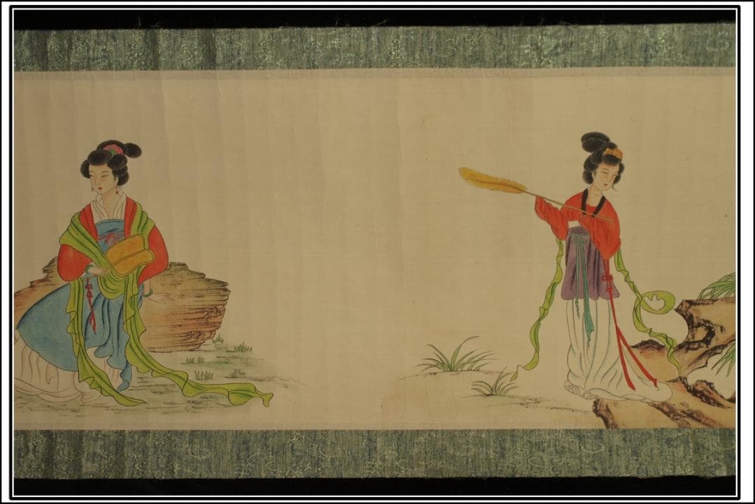 骨董市仕入れ品　中国宋時代の掛軸　激安骨董品　肉筆保証 BD376A8-2