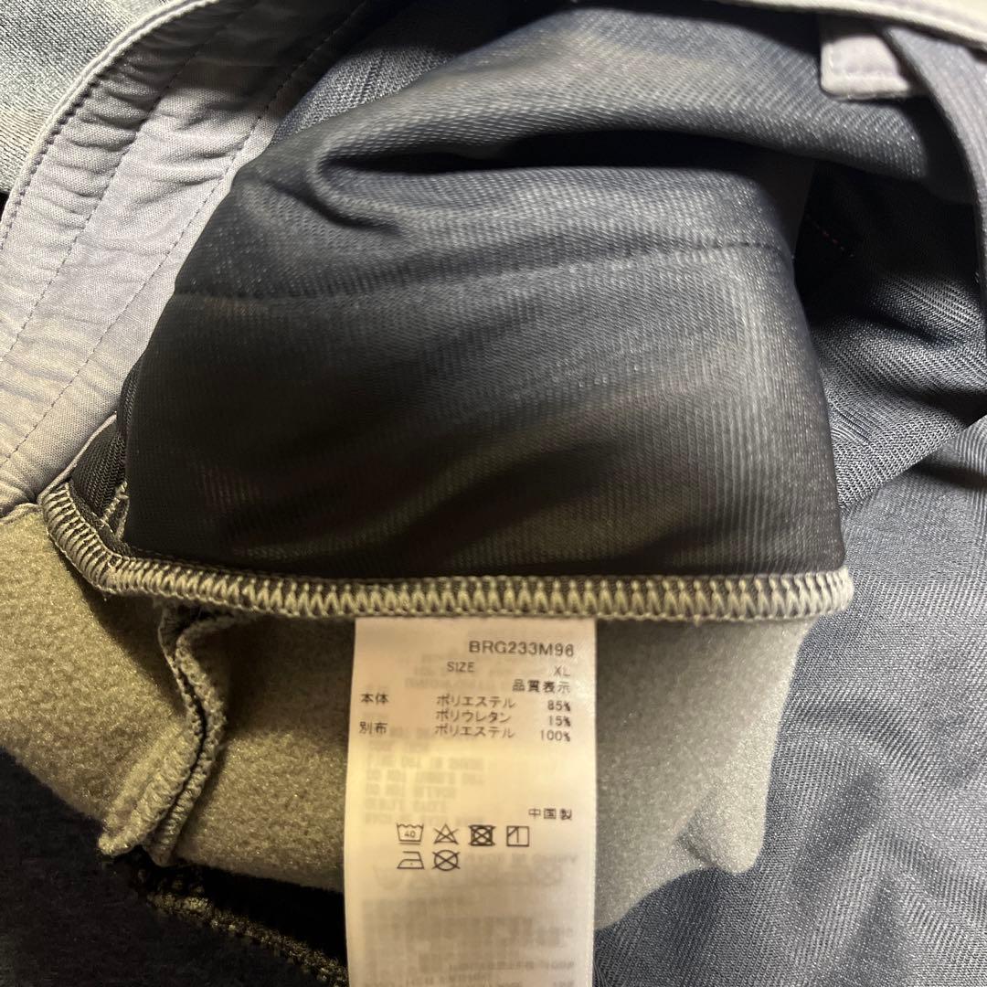 美品　BRIEFING POLARTEC グレー　XL セットアップ