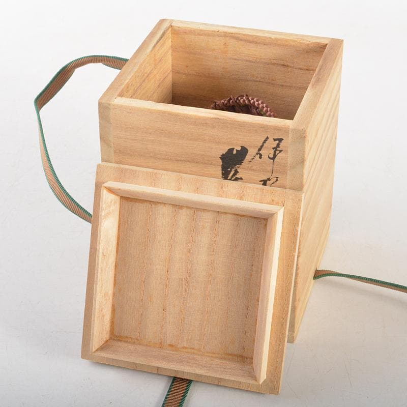 eyeknow74　伊賀西山窯坂本瀧山作茶入古代和更紗仕覆付V　R6732