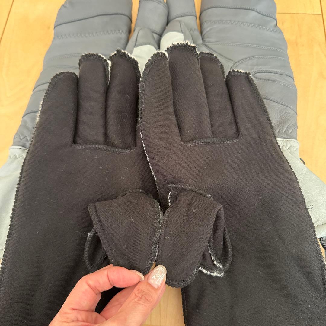 松岡手袋　3フィンガー　 インナー脱着タイプ　グレー　XLサイズ