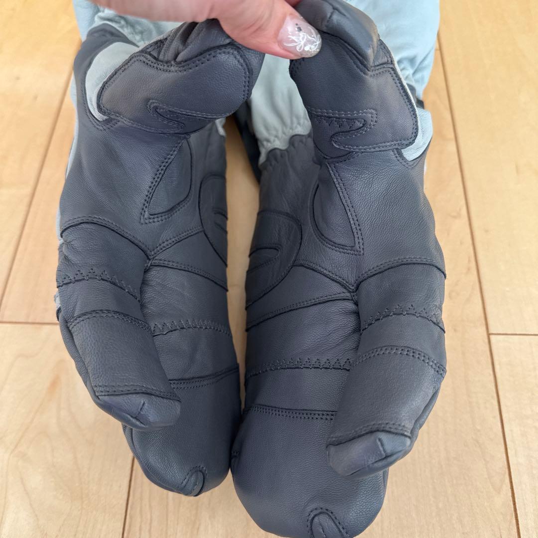 松岡手袋　3フィンガー　 インナー脱着タイプ　グレー　XLサイズ