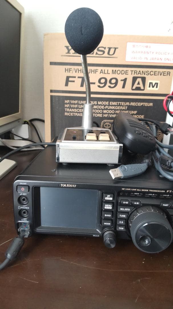 八重洲FT-991AM 50W 電源・STD マイク・SWR計　FT8ケーブル付