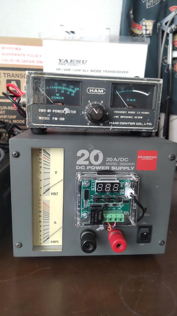 八重洲FT-991AM 50W 電源・STD マイク・SWR計　FT8ケーブル付