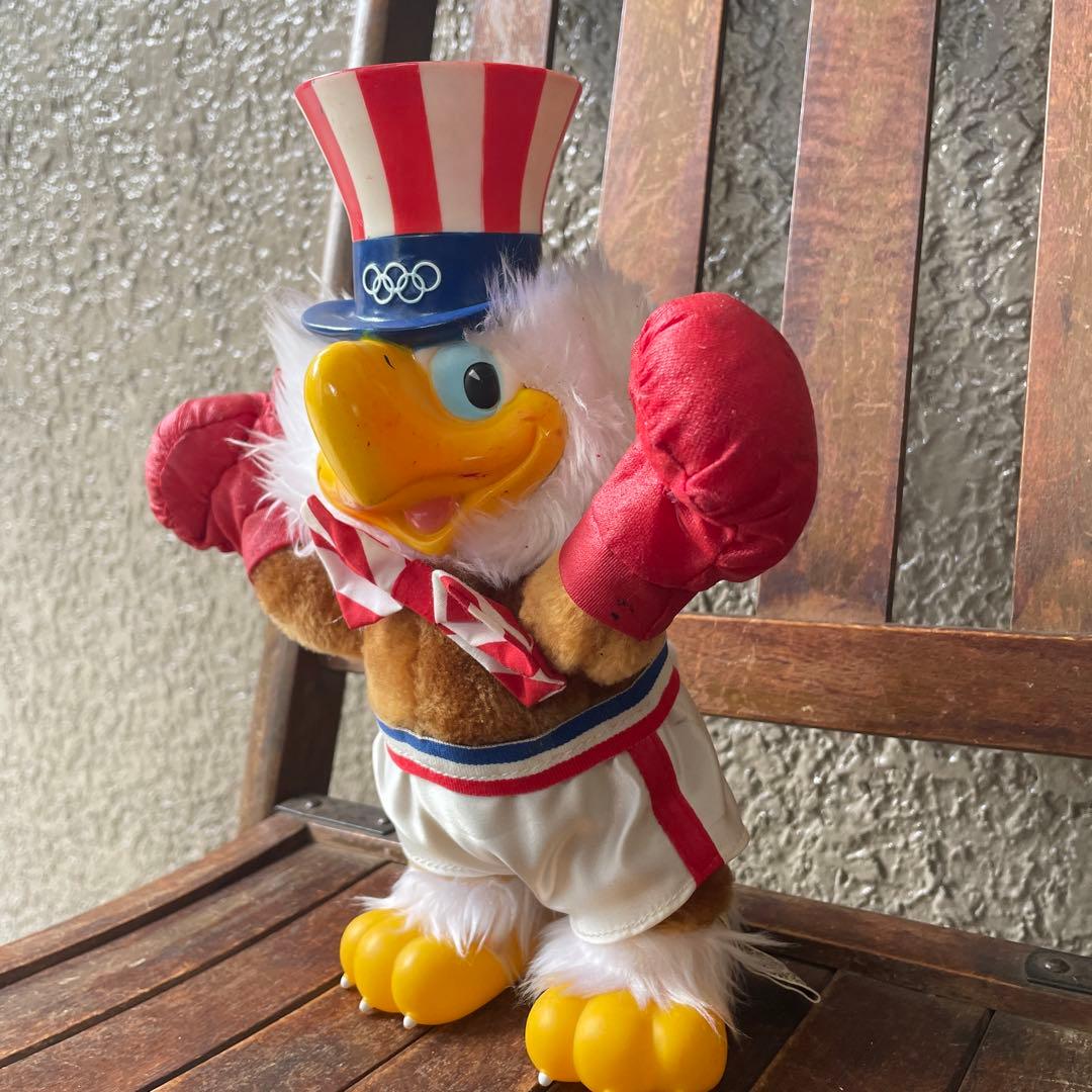 希少品！80's イーグルサム　ロサンゼルス五輪マスコット人形　ボクシングUSA