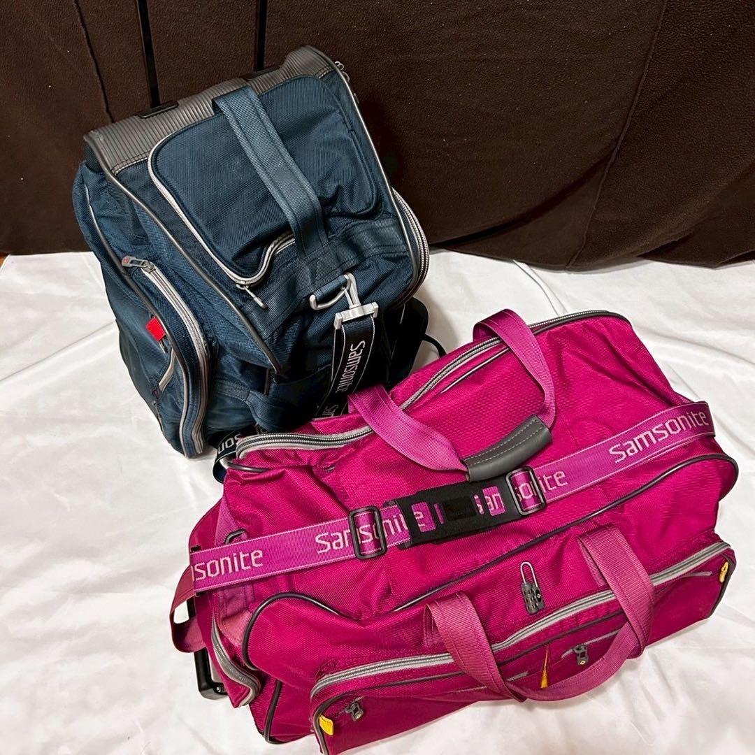 【SAMSONITE SET❗️】サムソナイト2way ボストンバッグ　カート付