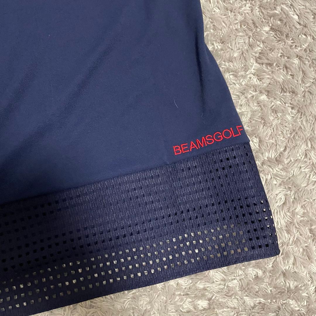 極美品　BEAMS GOLF 襟付き プルオーバー ポロシャツ　サイズM