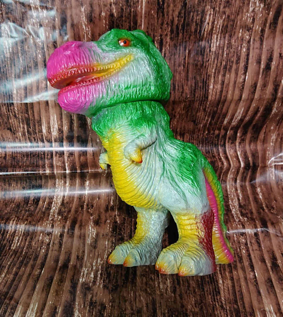 インディーズソフビ モンストック ティラゴン 怪獣 ソフビ ブルマァク マルサン