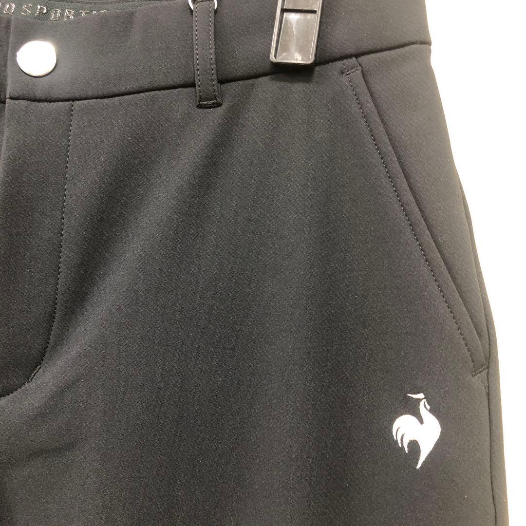 ルコックスポルティフ黒 ストレッチパンツ レディース ゴルフLL