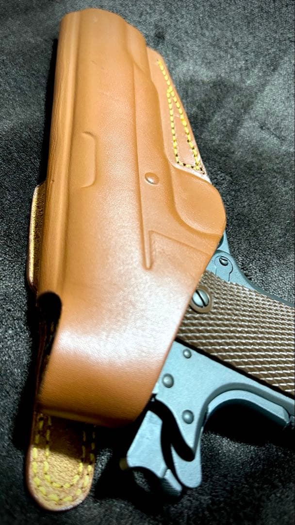 WA M1911A1 コルト ガバメント ガスブローバック 革製ホルスター付き
