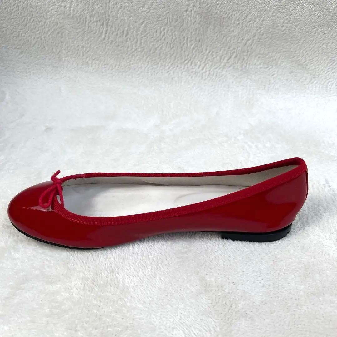 【美品】Repetto レペット バレエシューズ 赤 エナメル 39