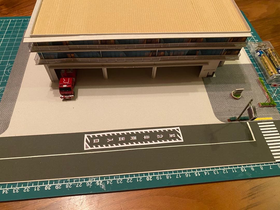 消防署　模型　ジオラマ　ストラクチャー　1/150 鉄道模型