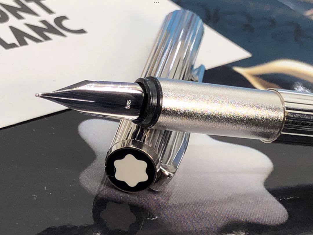 ⭐️モンブラン製⭐️金運アイテム⭐️頂点の総プラチナ張り⭐️ノブレスモデルNo1157⭐️