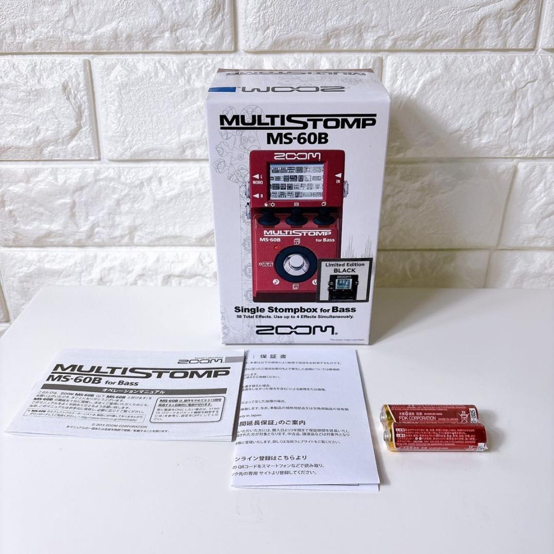 限定品 ZOOM ズーム MS-60B ブラック ベース用 マルチエフェクター