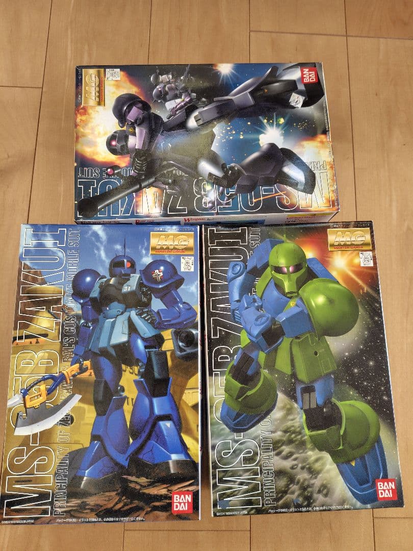 完全塗装版　完成品　3点セット　MG ザクI　全種類 コンプリート　旧型ザク