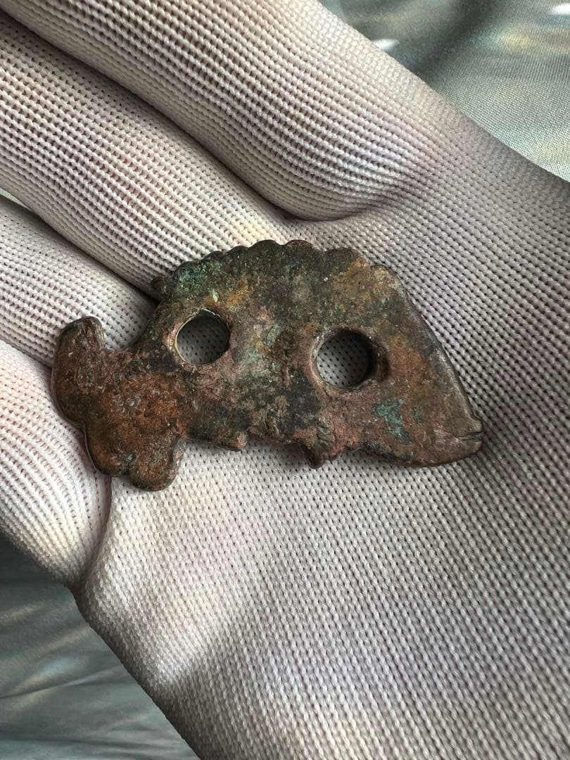 銅　魚置物