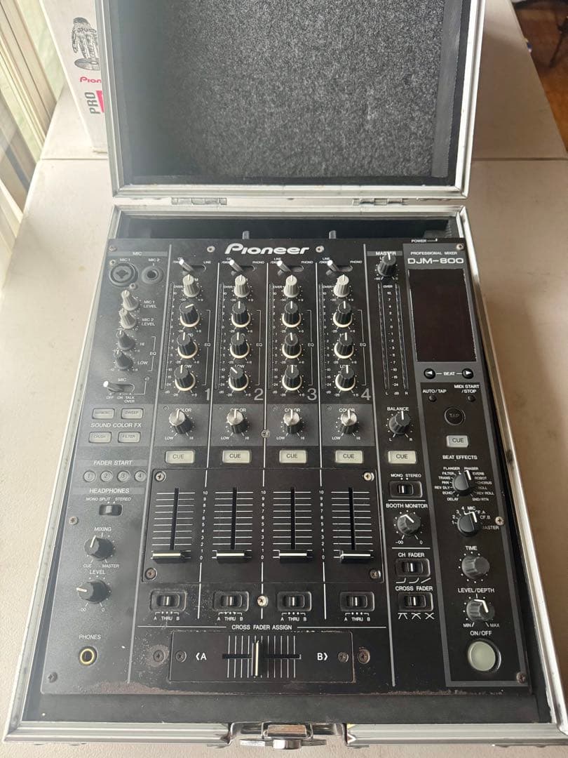 Pioneer DJM-800 DJミキサー ハードケース付き