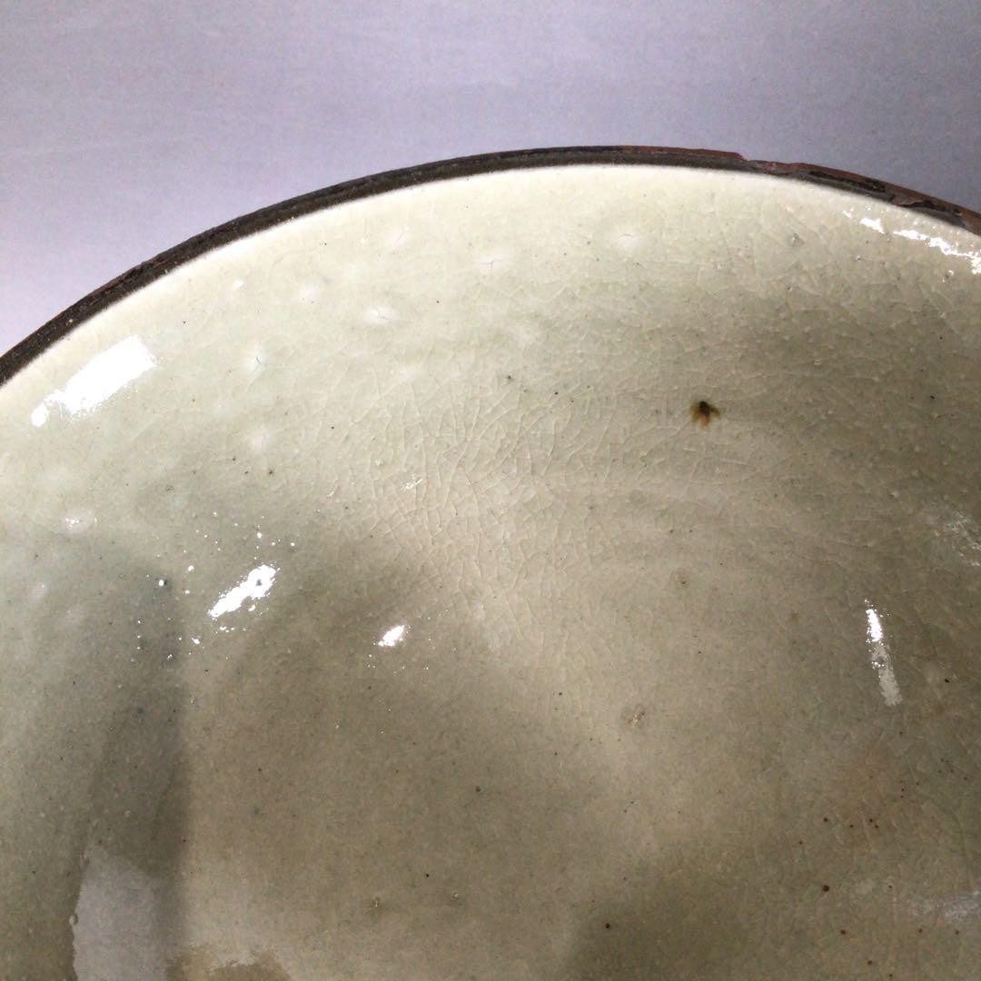 Ｓ１１５　茶碗　『琉球焼』『小橋川仁王造』『赤絵茶碗』　抹茶碗　共箱　茶道具
