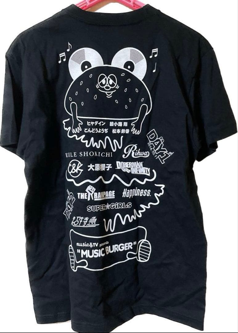 ［着払い］超特急 サイン入り tシャツ MUSIC BURGER