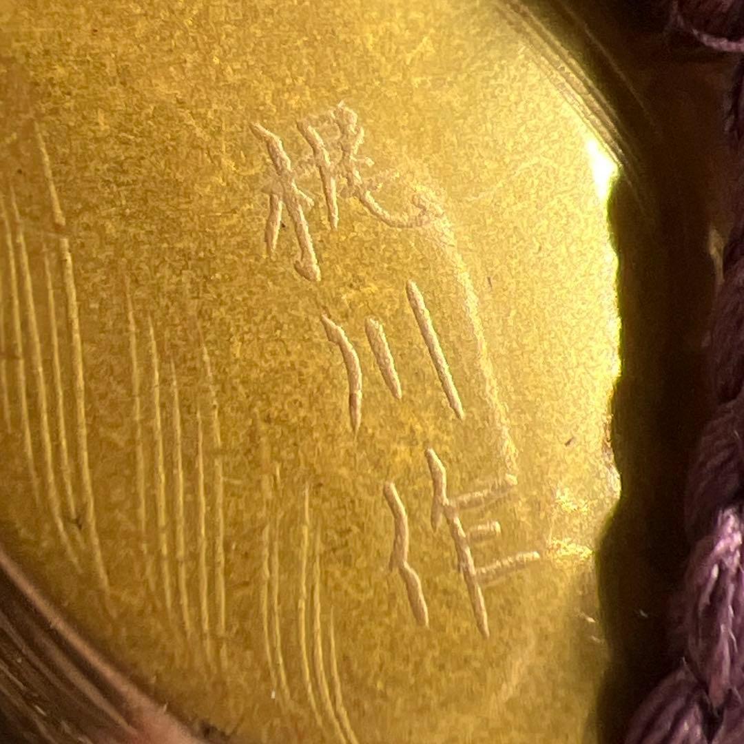 梶川作　極上蒔絵印籠　蓋無木箱付　71g 東Y7-0710⭐︎2F