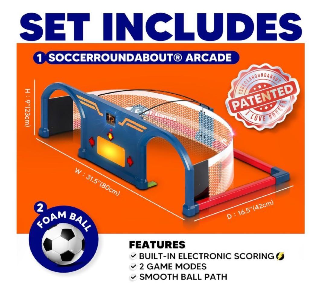 サッカーラウンドアバウトアーケードセット