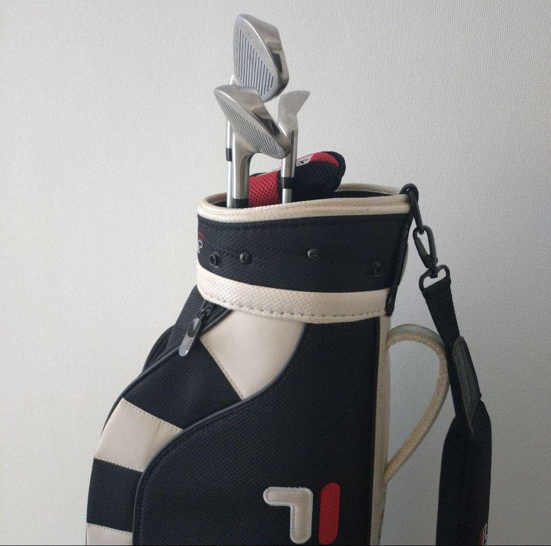 FILA キャディバッグ クラブ3本 パター1本付き バックのみも可