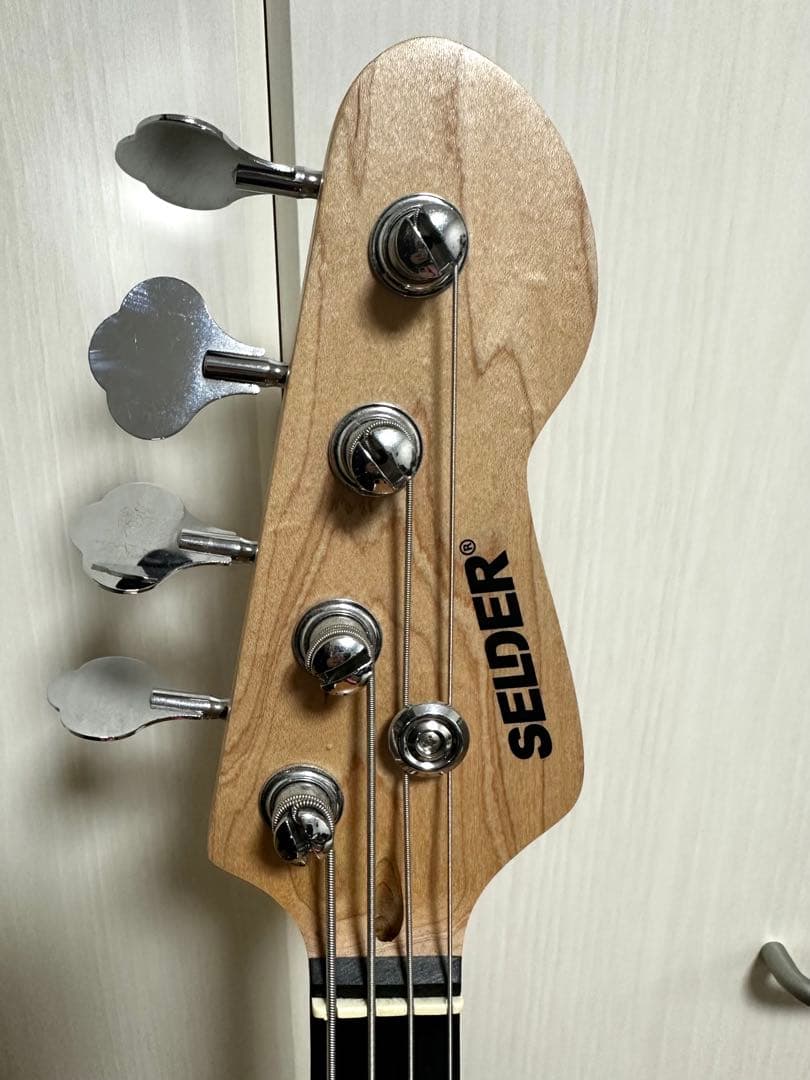 【美品】SELDER エレキベース ブラック スタンド付属