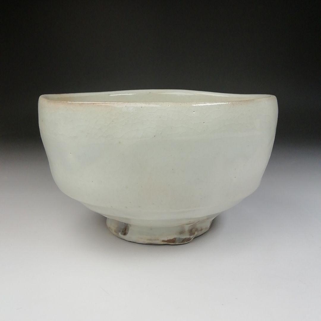 Ｔ４６１　茶碗　『粉引茶碗』『子の日窯　大島久興 作』　共箱　抹茶碗　茶道具