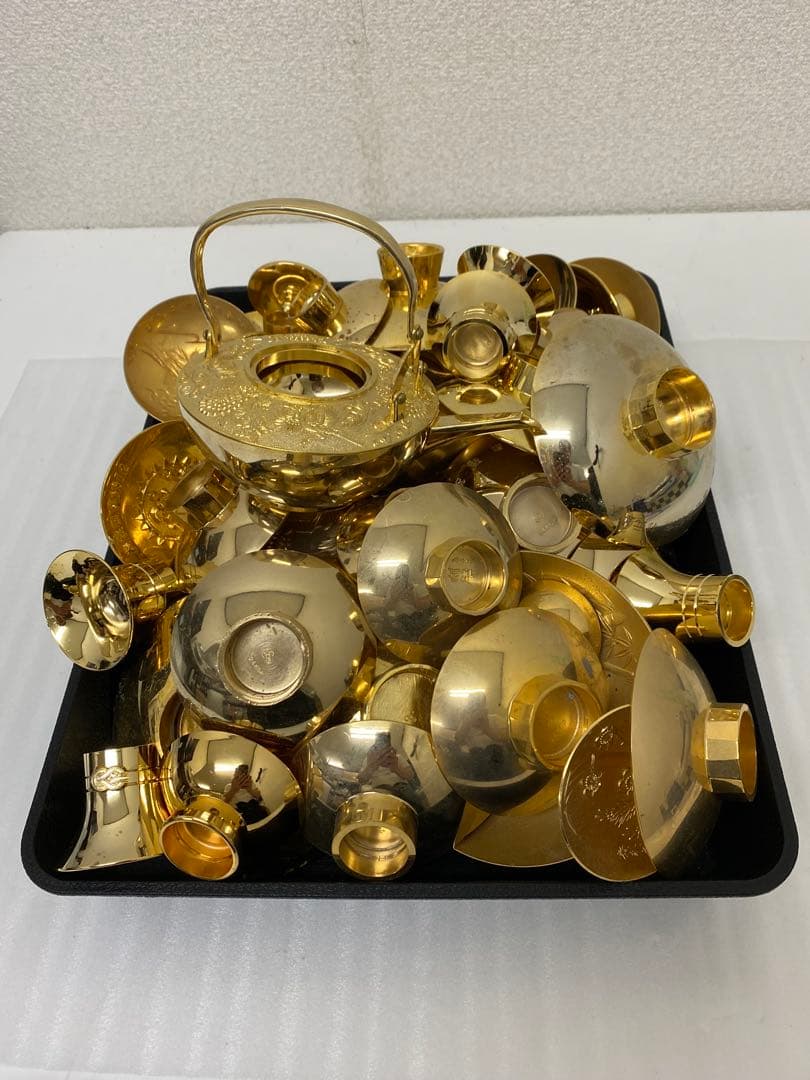 3-1909 24KGP 金盃・急須まとめ　約5.88kg