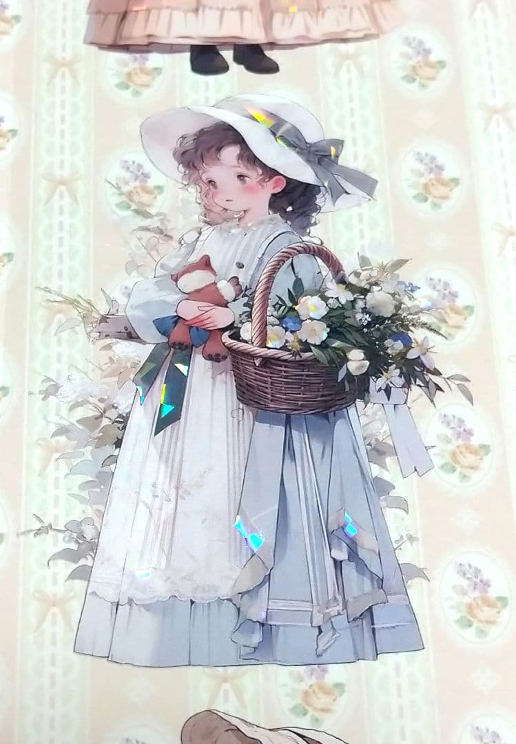 廃盤品✩J1118＃几味甜风(贝壳光)奶泡匣子切り売り海外人物女の子AIマステ