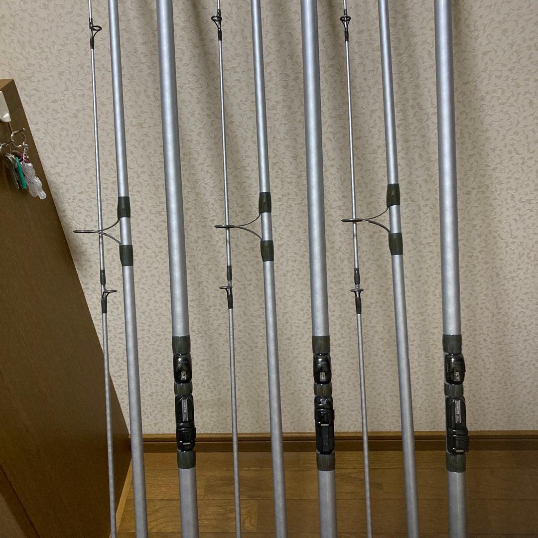 シマノ　投げ竿、投げリール　3セット　竿ケース付き