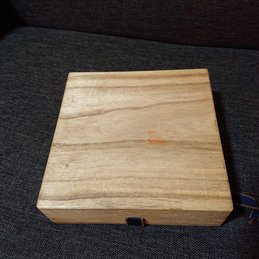 秦 蔵六 造 飛鴻延手文 塗金銅 瓦当莨皿 共箱