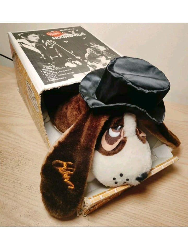 1986年　エルヴィス・プレスリー　ハウンド・ドッグ　ミュージカル玩具　15\"