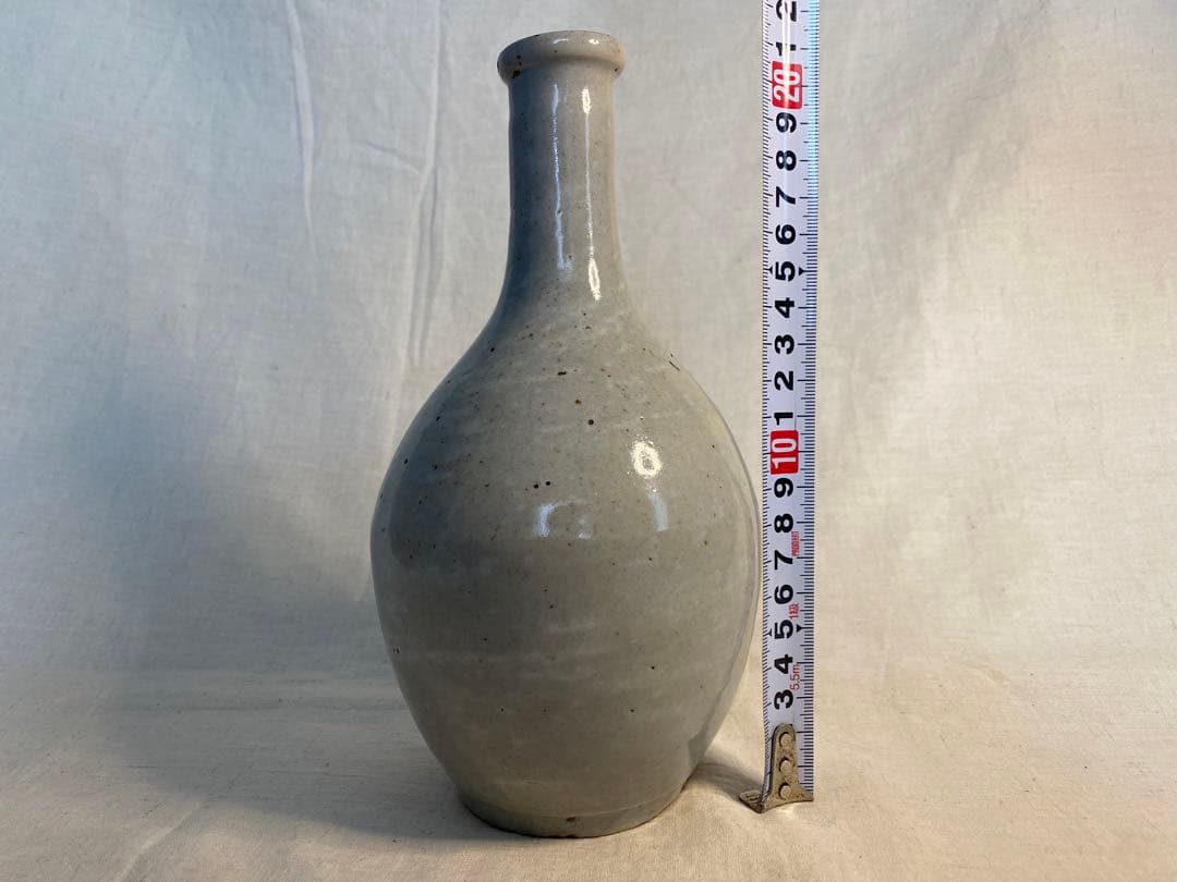 李朝　白磁　小壺　古玩　アンティーク　朝鮮陶器