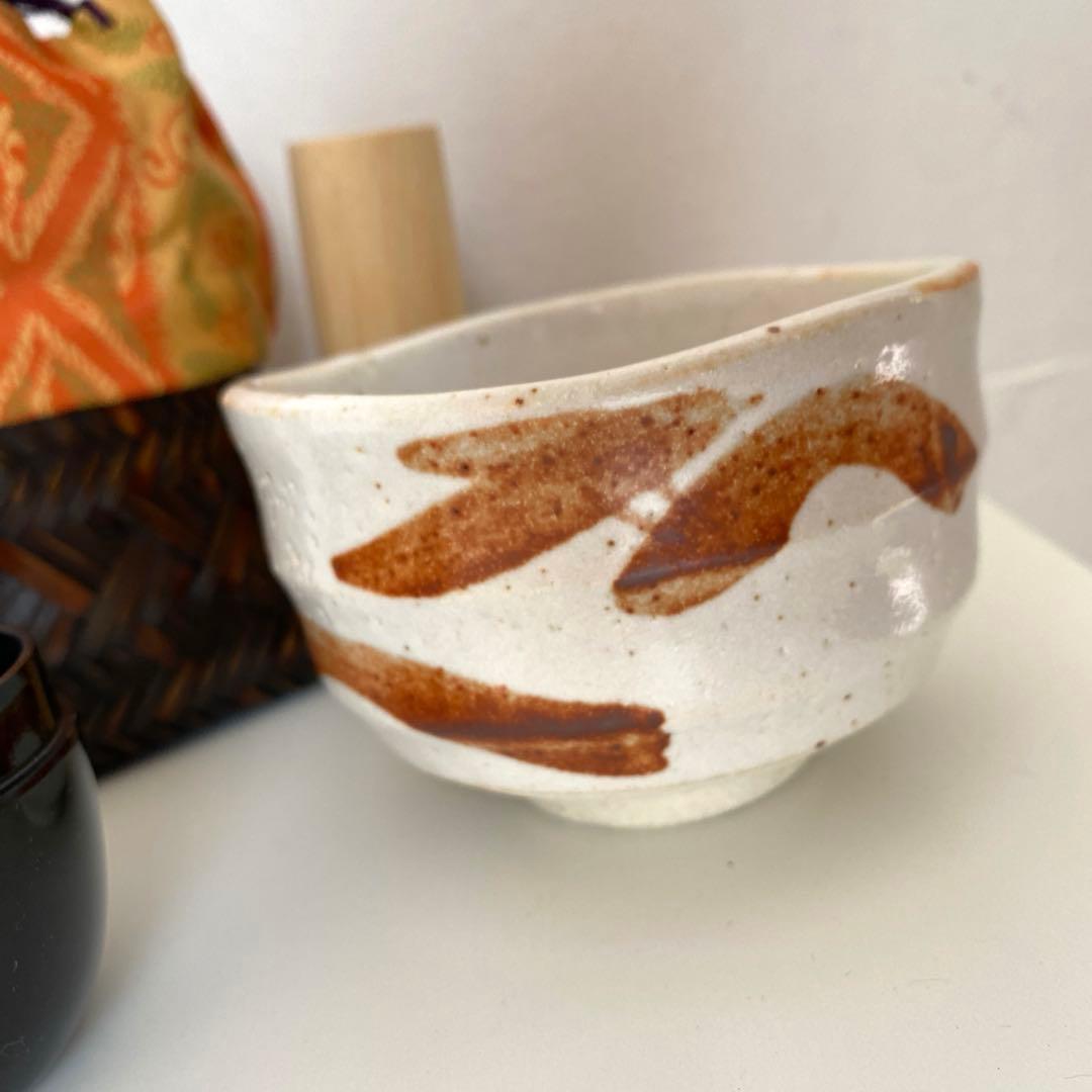 野天 野天籠セット 茶杓 茶筅 茶筅筒 抹茶碗 棗　茶道具
