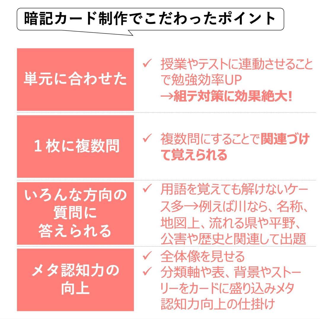 中学受験 暗記カード【4年下 社会・理科11-18回】 予習シリーズ 組分け対策