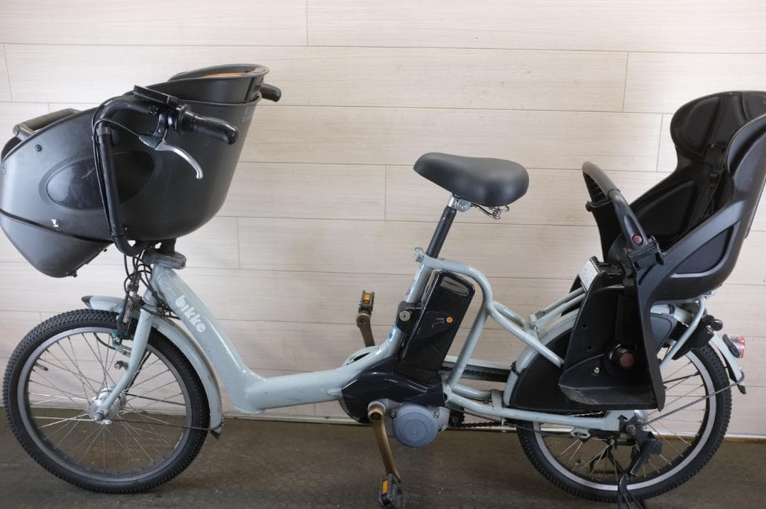 ムギ )ブリヂストBikkeポーラ　20インチ　3段　8.9Ah充電器あり