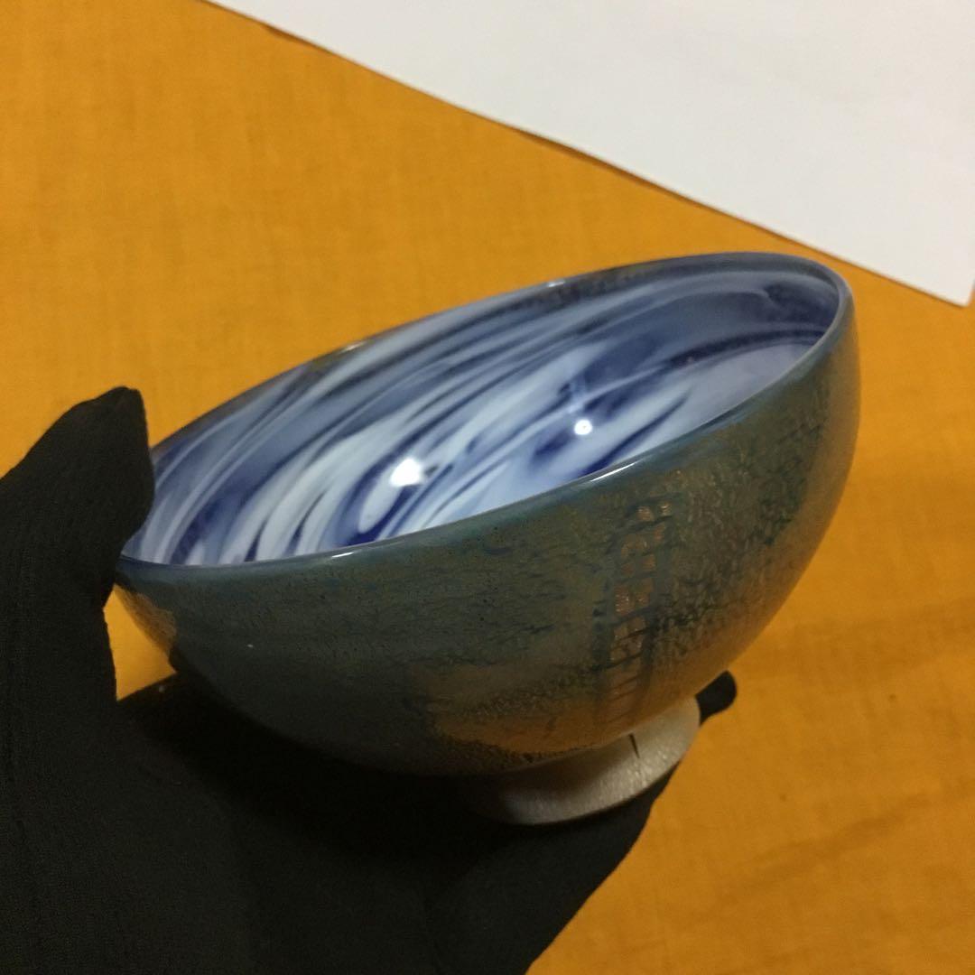 ガラスの抹茶茶碗 菊池正博さん