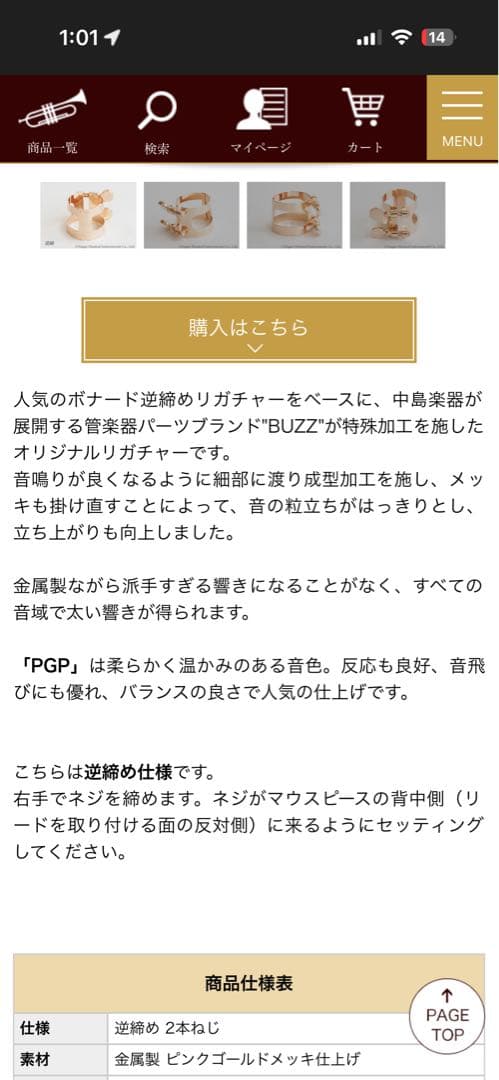 PGP buzz special B♭クラリネットリガチャー