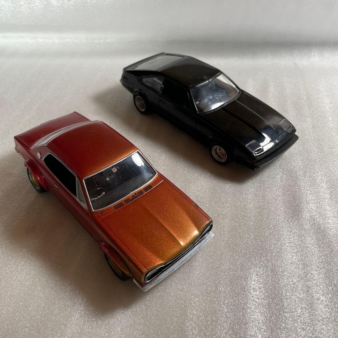 【完成品】旧車 プラモデル 4台セットケンメリ ハコスカ ジャパン セリカ