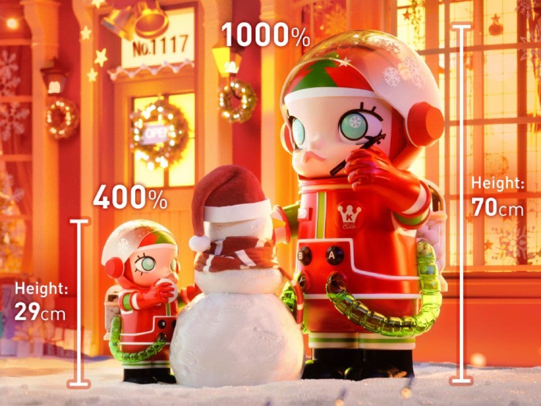 その他 POPMART MEGA SPACE MOLLY 400% Christmas