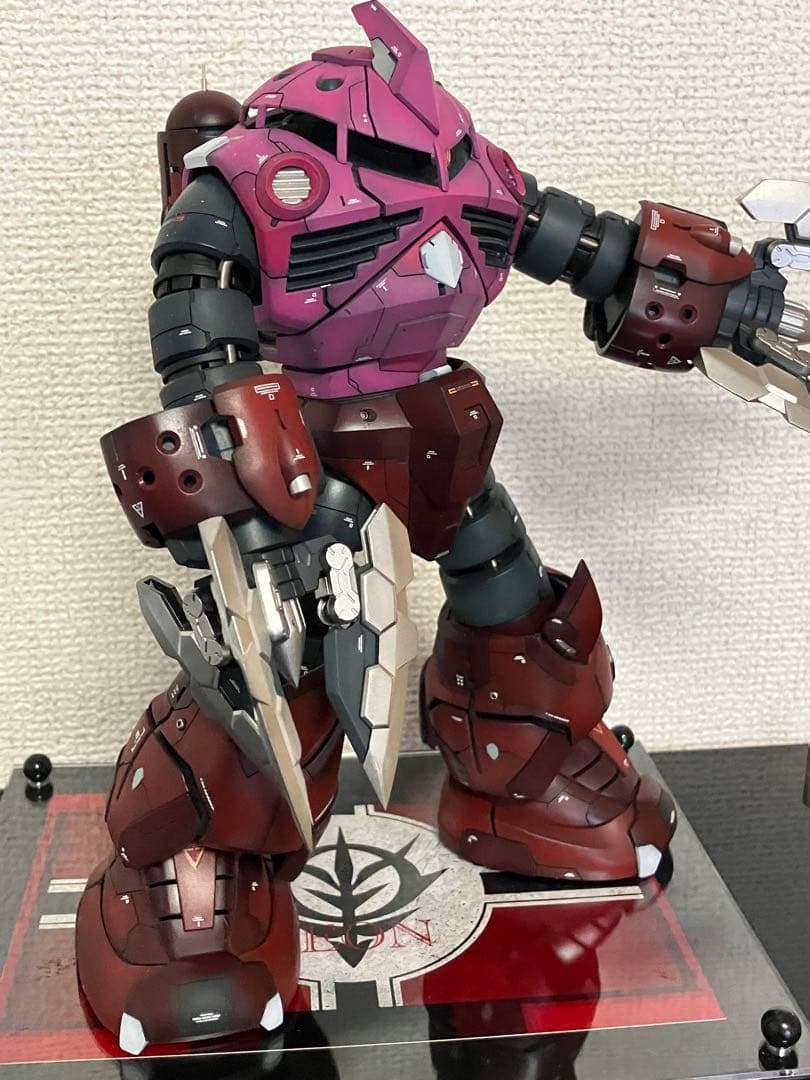 MG シャア専用ズゴック　改修塗装済完成品　台座付