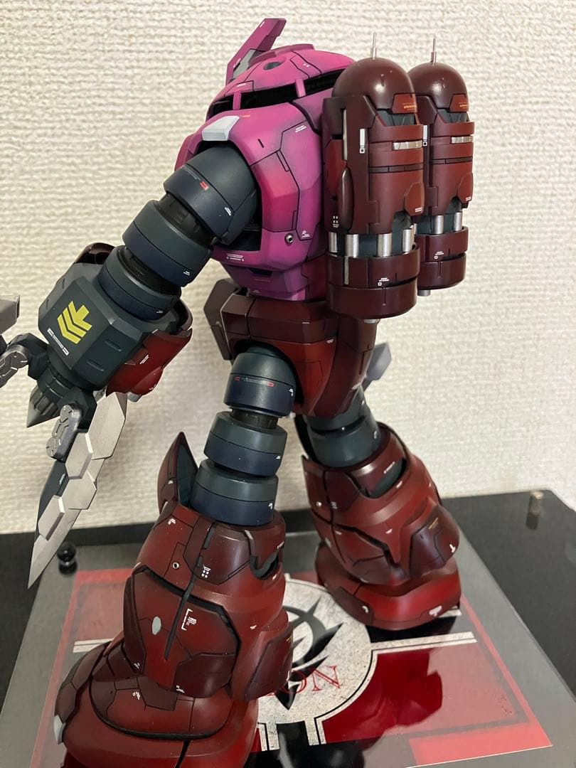 MG シャア専用ズゴック　改修塗装済完成品　台座付