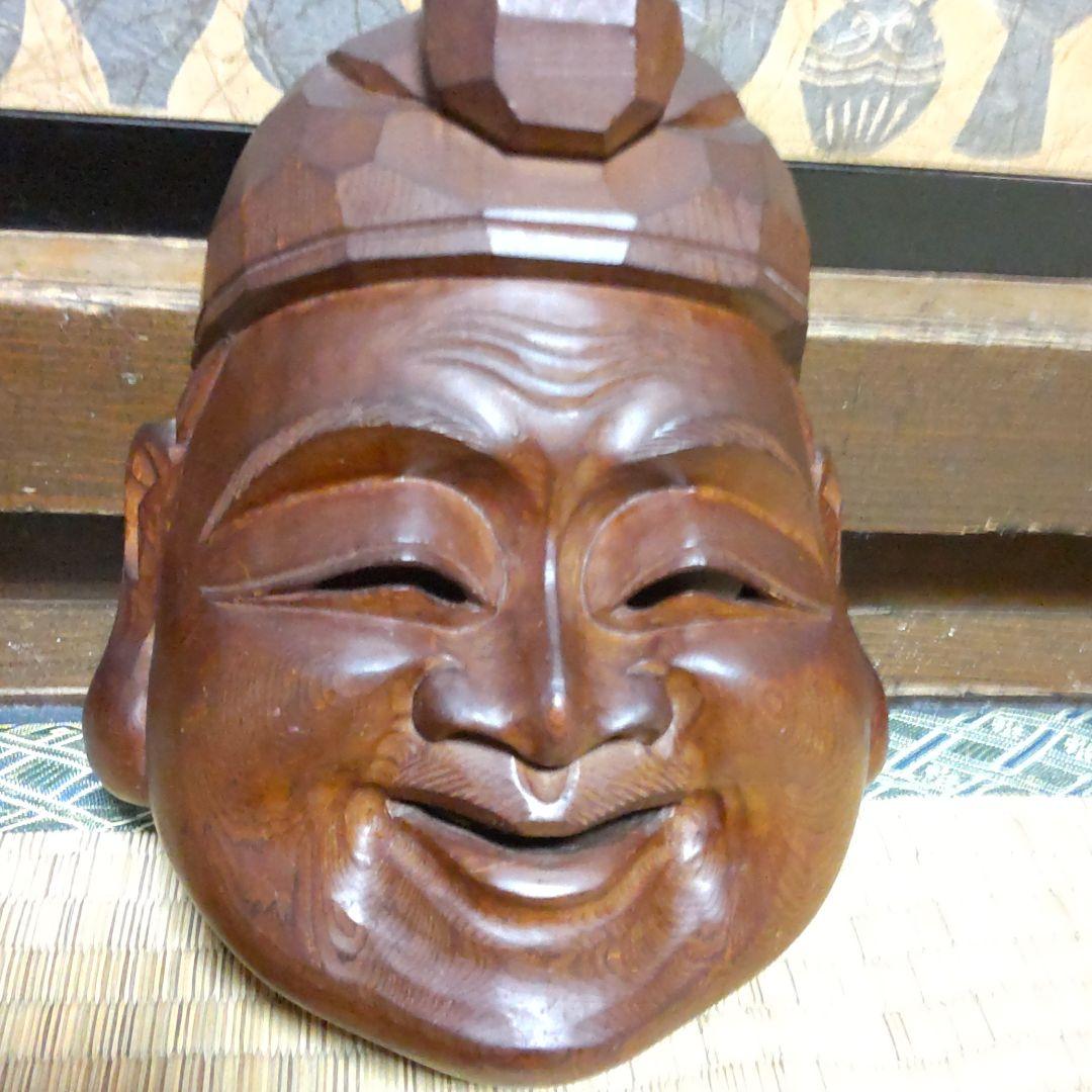 恵比寿様　飛騨高山　一位一刀彫