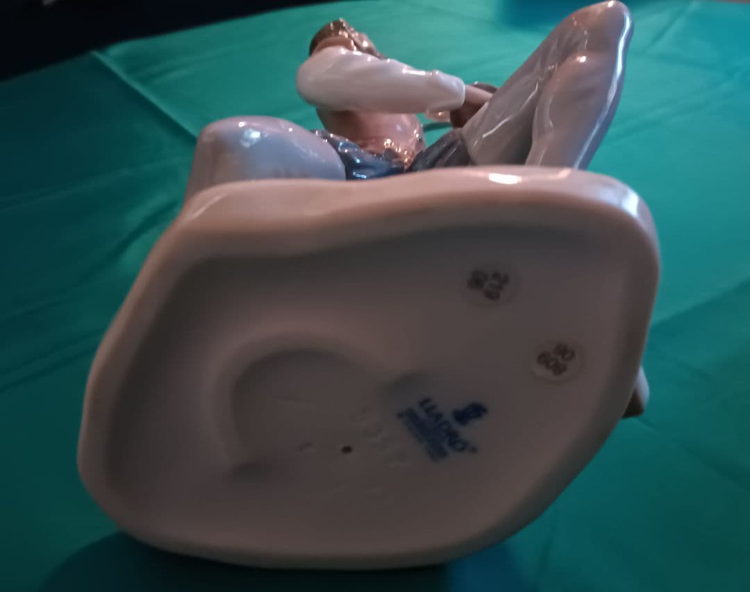 【リヤドロ】LLADRO　ドン・キホーテ　スペイン　磁器　ロゴ入りスタンドセット
