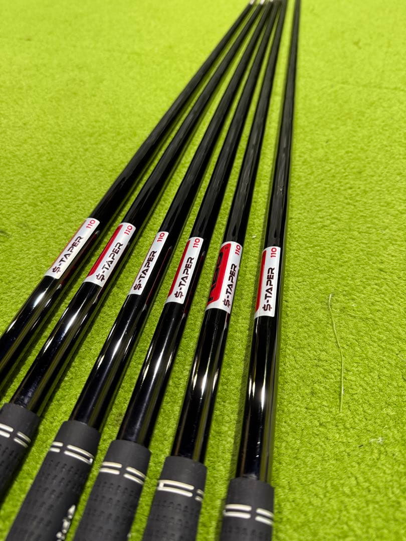KBS S-Taper 110 シャフト【ブラック】＃5〜P　6本