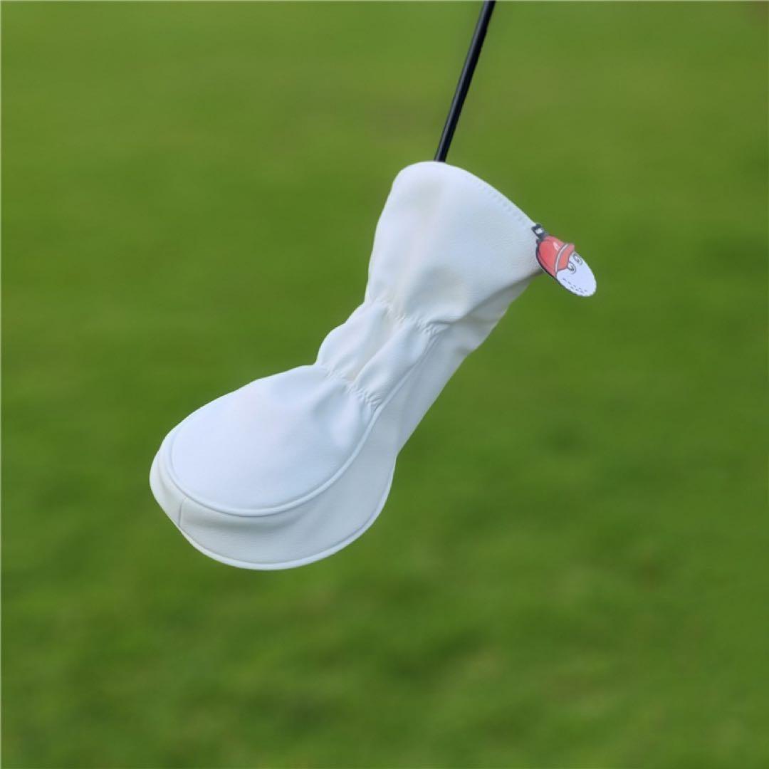 【大人気新品4点セット】野球帽Malbon Golfマルボンゴルフクラブカバー白