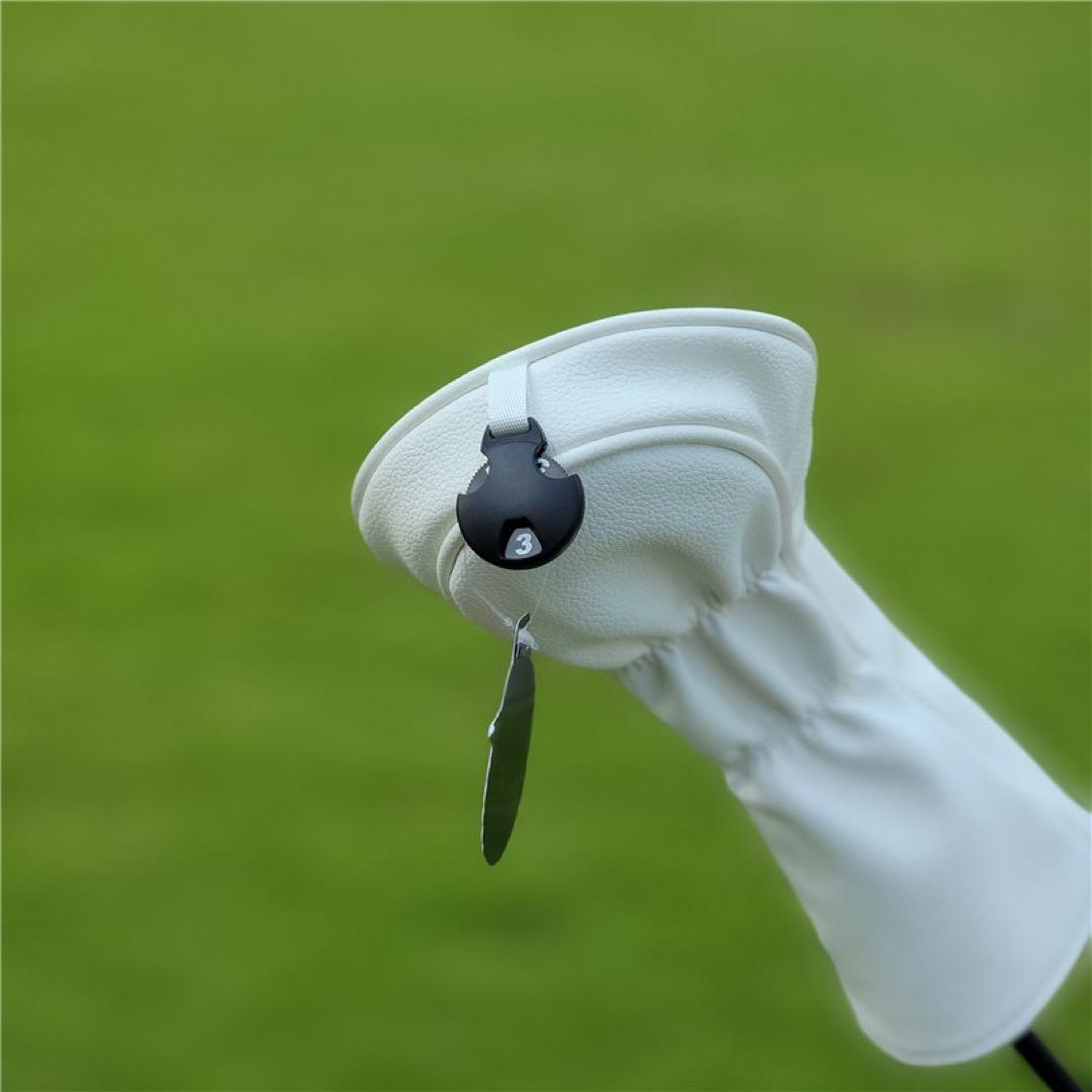 【大人気新品4点セット】野球帽Malbon Golfマルボンゴルフクラブカバー白