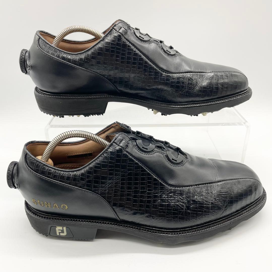 【訳あり】FJ FootJoy icon boa ゴルフシューズ スパイク 黒