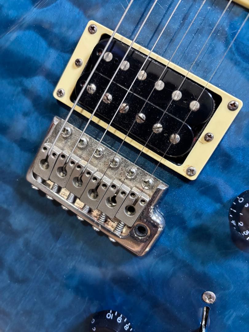 ギター PRS SE Castom24 QM LTD Blue matteo